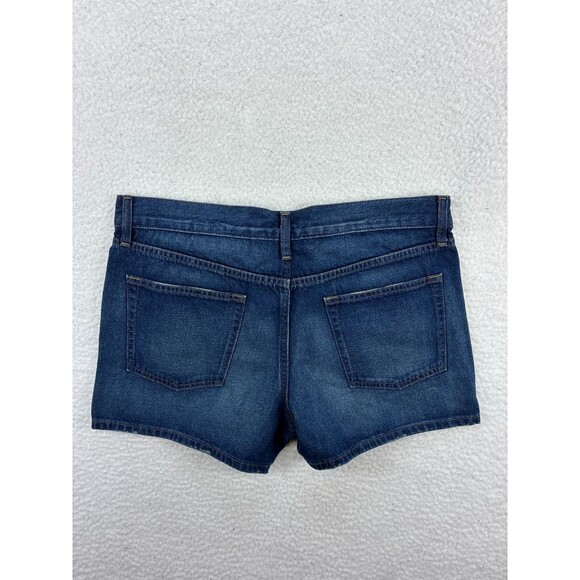 Uniqlo Denim Jean Shorts Womens 28 Lot 2 Blue White Casual Summer Stretch Cutoff - Picture 8 of 11